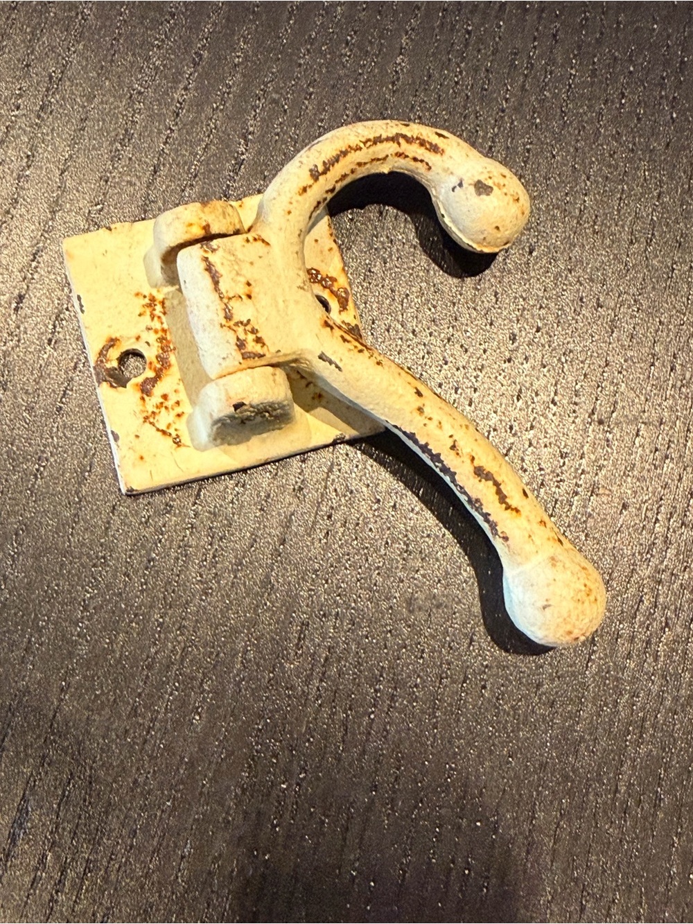 Rustic Cream Iron Barn Wall Swivel Hook Hanger - Decorative Home Wall Decor - Picture 3 of 5